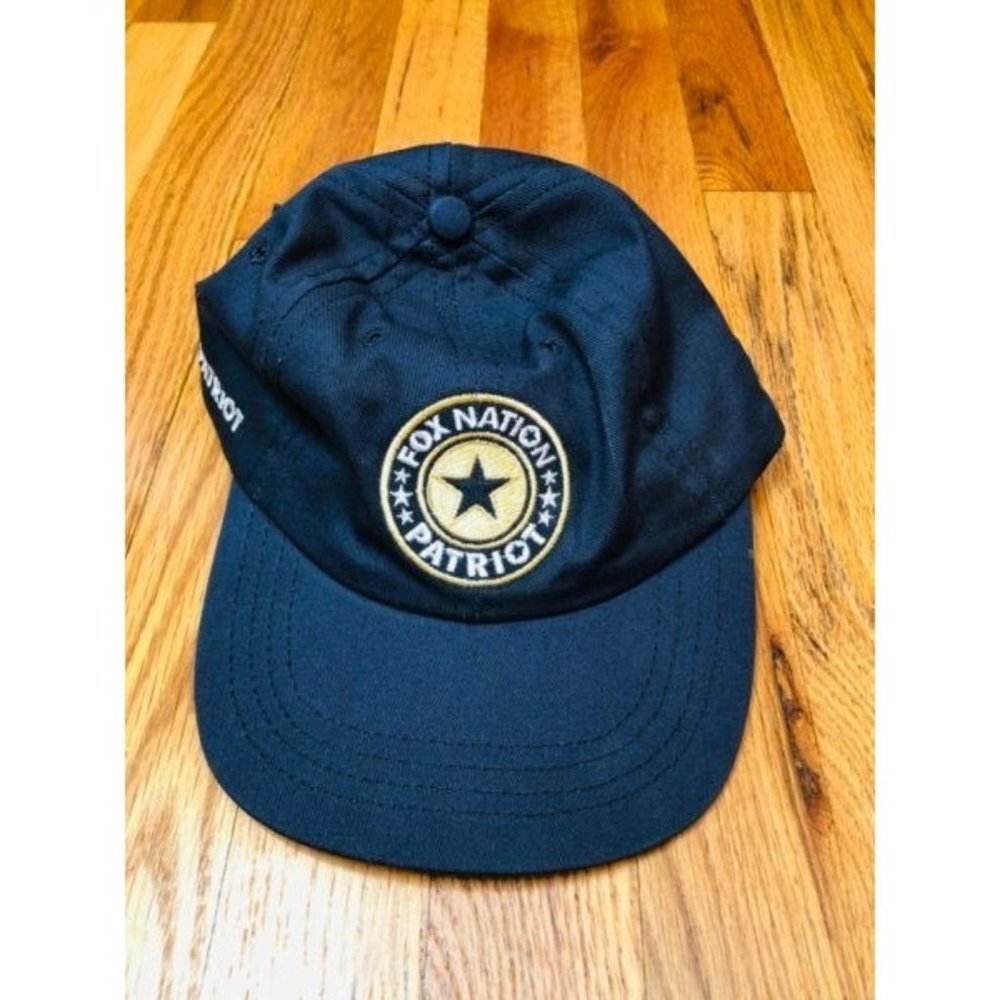 Fox Nation Patriot Hat Cap Navy Blue Embroidered Patch Adjustable NWT - Picture 1 of 4